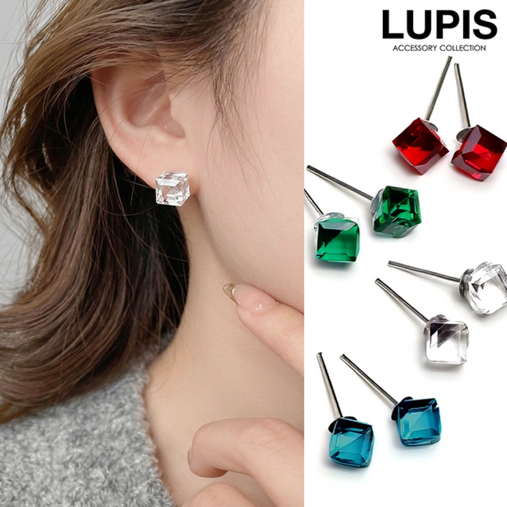 キューブモチーフピアス | LUPIS | 詳細画像1 