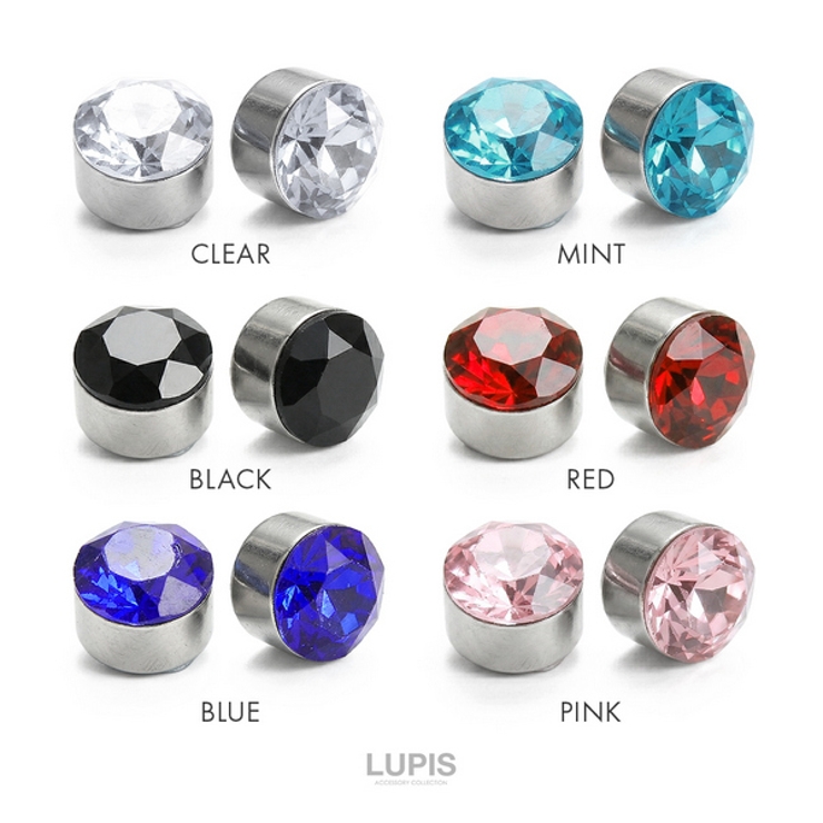 カラーストーンマグネットピアス（6色あり）【磁石ピアス】 | LUPIS | 詳細画像4 