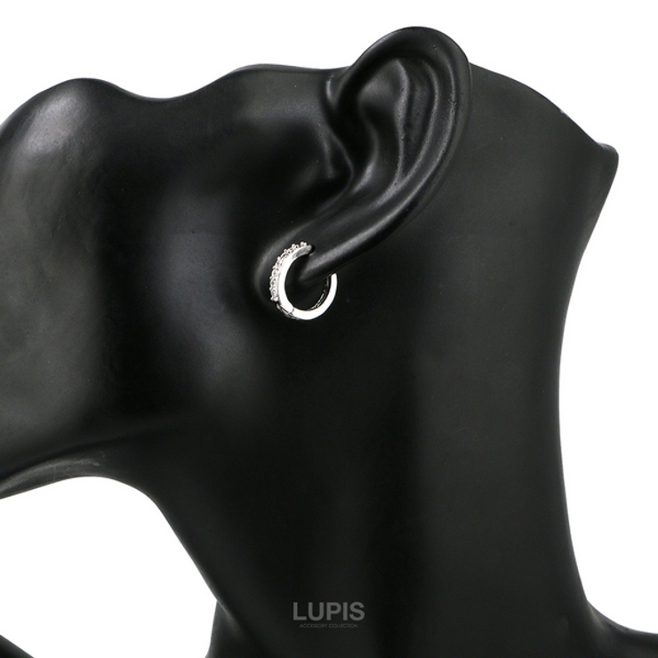 シルバーフープリングピアス | LUPIS | 詳細画像6 
