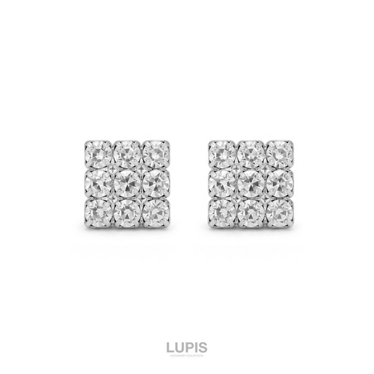 【磁石ピアス】スクエアパヴェマグネットピアス | LUPIS | 詳細画像4 