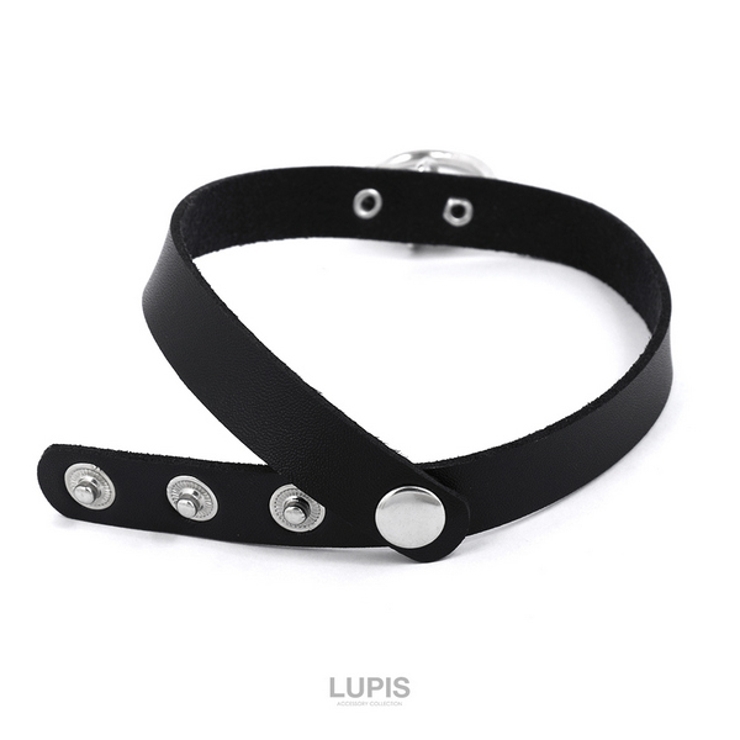 ダブルリングレザーチョーカーネックレス | LUPIS | 詳細画像4 