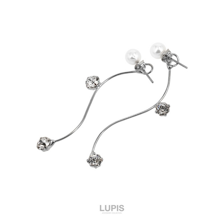 カーブストーンバックキャッチピアス【2way】 | LUPIS | 詳細画像5 