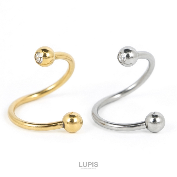 ≪1個入り≫【16G】スパイラルバーベルボディピアス | LUPIS | 詳細画像2 