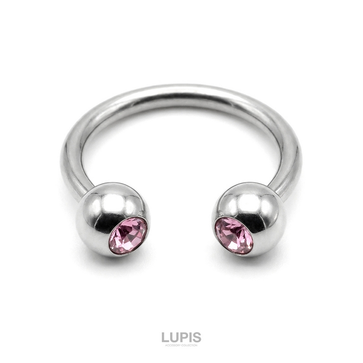 【16G】ダブルジュエルサーキュラーバーベルボディピアス | LUPIS | 詳細画像5 