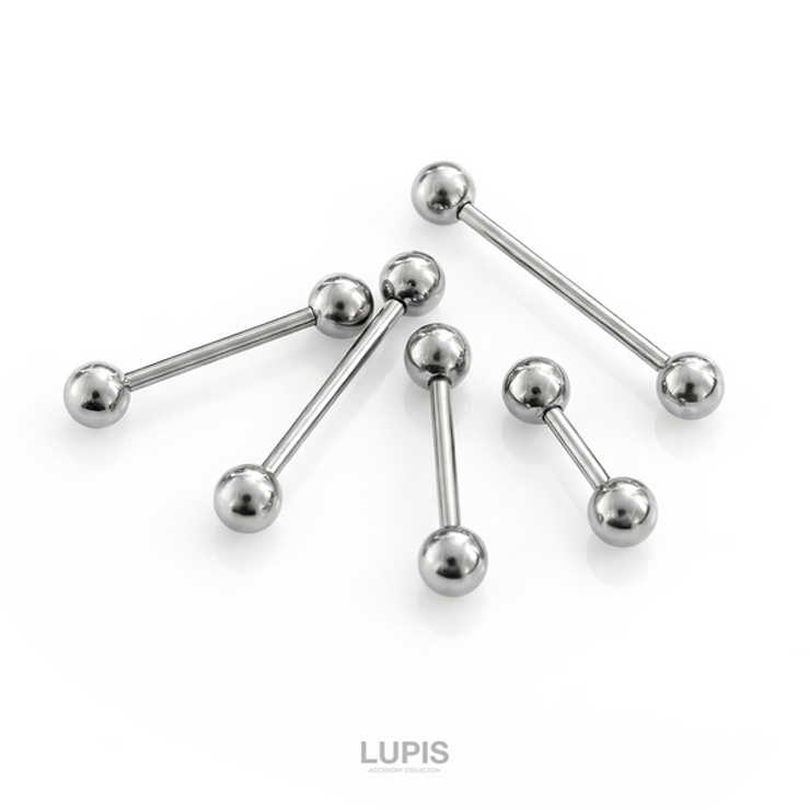 【14G】シルバーシンプルストレートバーベルボディピアス | LUPIS | 詳細画像2 