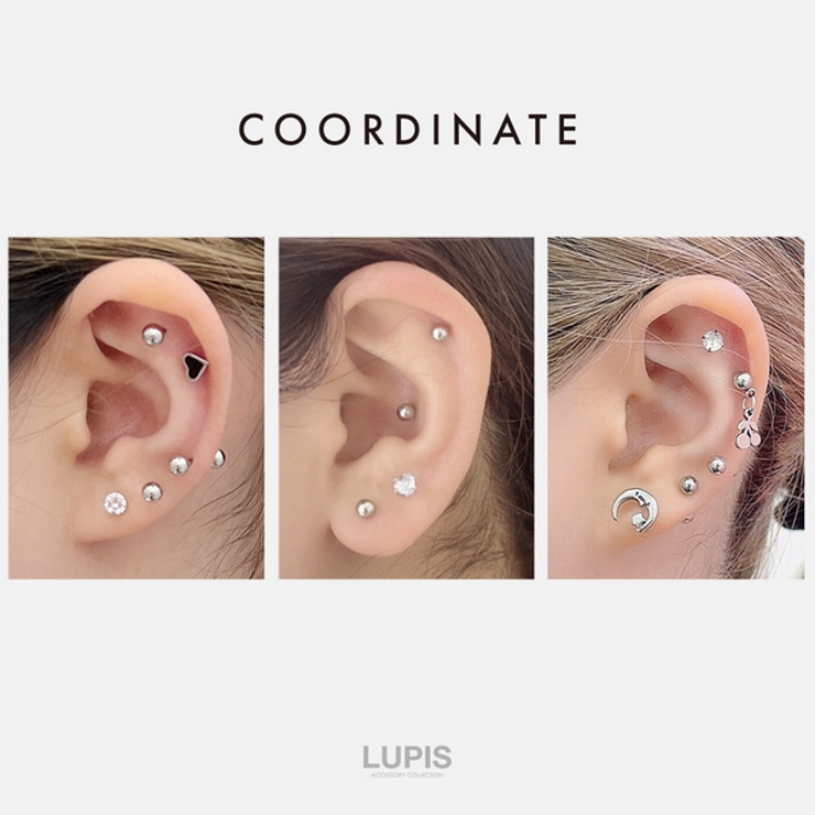 【14G】シルバーシンプルストレートバーベルボディピアス | LUPIS | 詳細画像8 