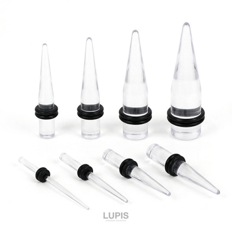 【14G～00G】クリアエキスパンダーボディピアス・拡張器 | LUPIS | 詳細画像2 