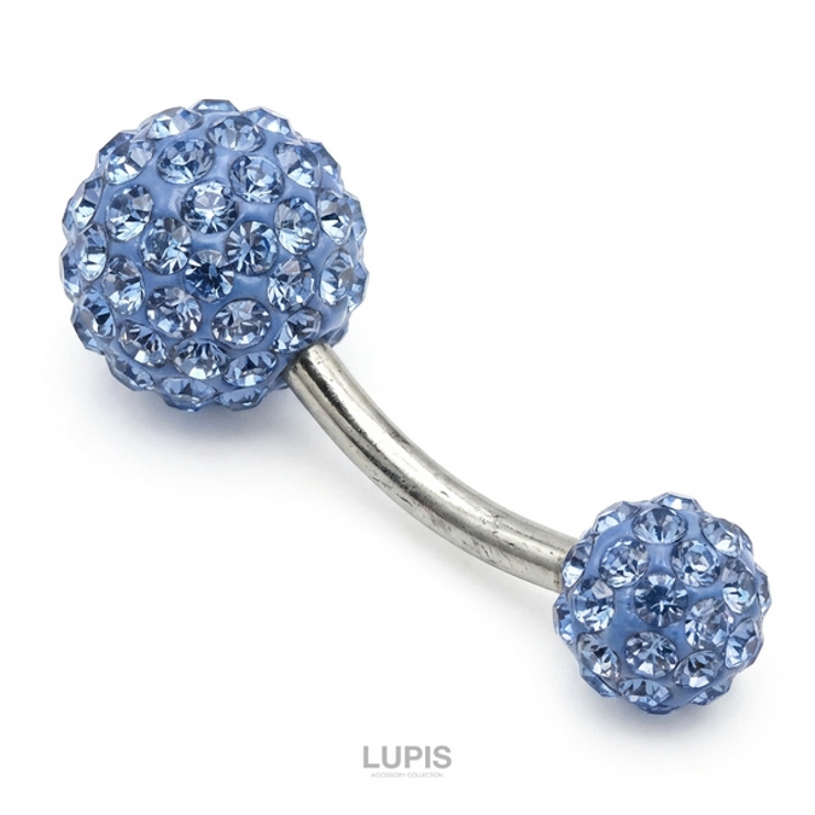 【14G】カラーパヴェバナナバーベルボディピアス・へそピアス | LUPIS | 詳細画像5 