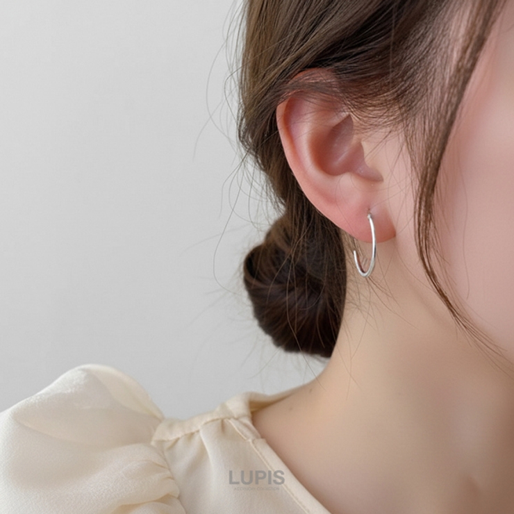 シンプルハーフフープピアス | LUPIS | 詳細画像2 