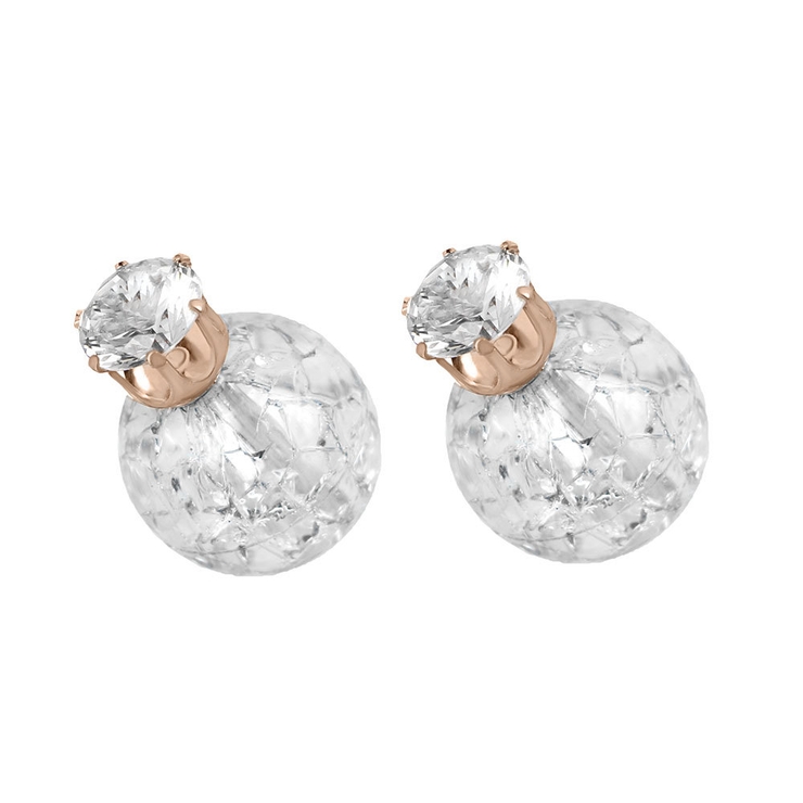 クリア | クラッシュストーンピアス 【ピアス アクセサリー | LUPIS