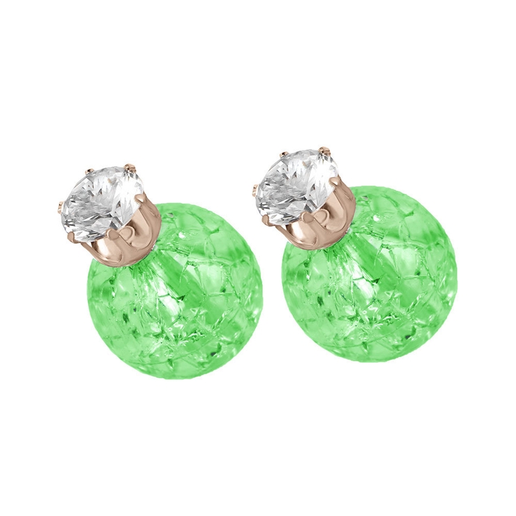 グリーン | クラッシュストーンピアス 【ピアス アクセサリー | LUPIS