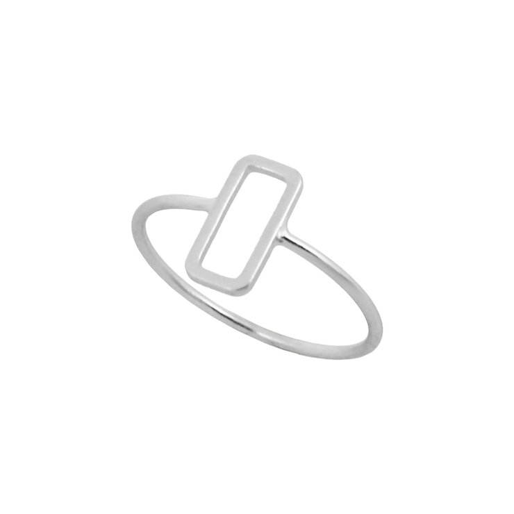 シルバー | スクエアフレームリング【リング 指輪 アクセサリー | LUPIS