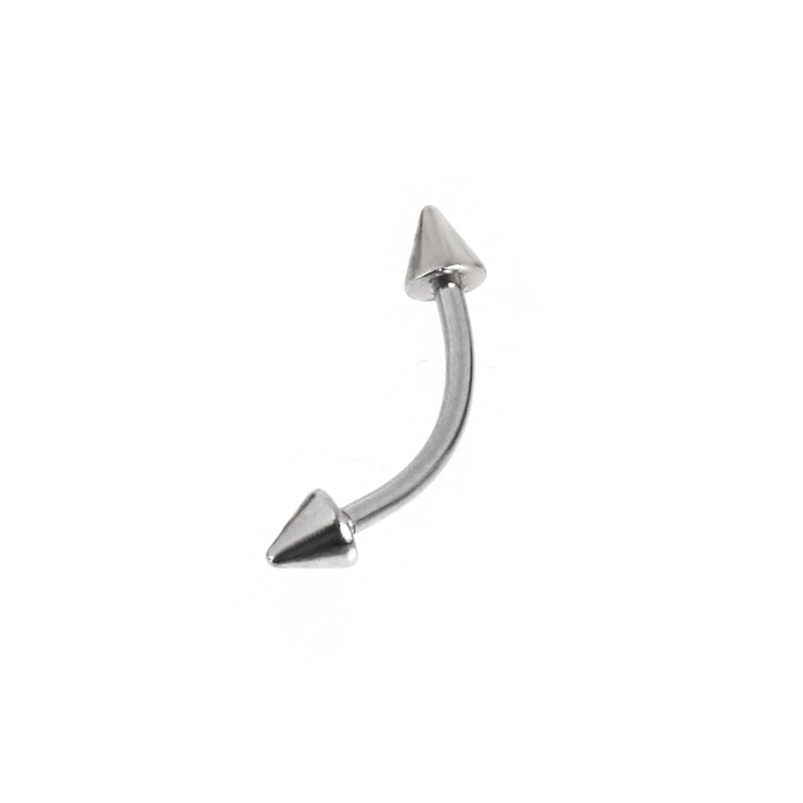 10mm | コーンヘッドバナナバーベルボディピアス へそピアス | LUPIS
