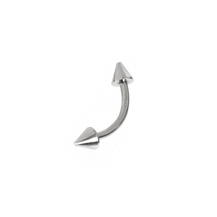 8mm | コーンヘッドバナナバーベルボディピアス へそピアス | LUPIS
