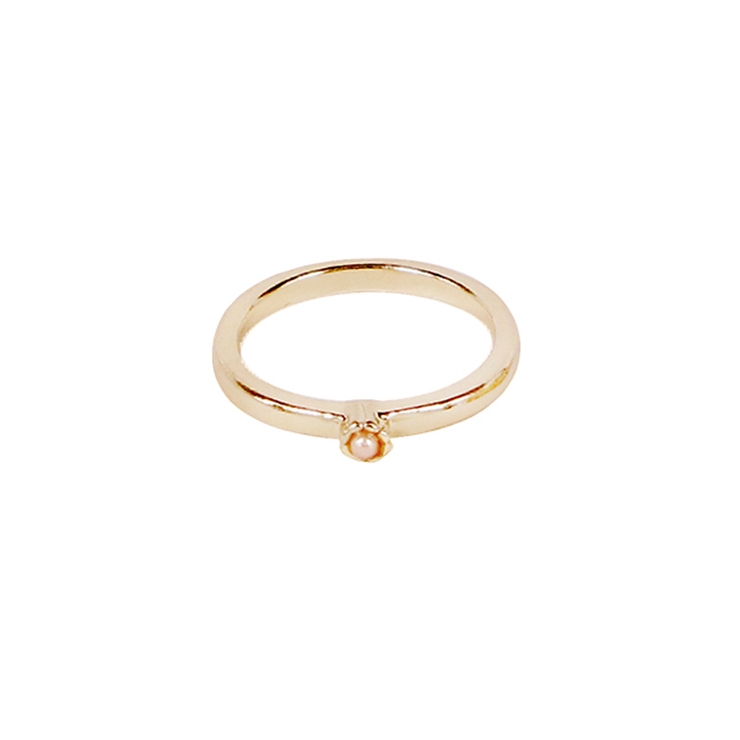 ライトピンク | ペレットストーンピンキーリング 【ファランジリング ミディリング | LUPIS