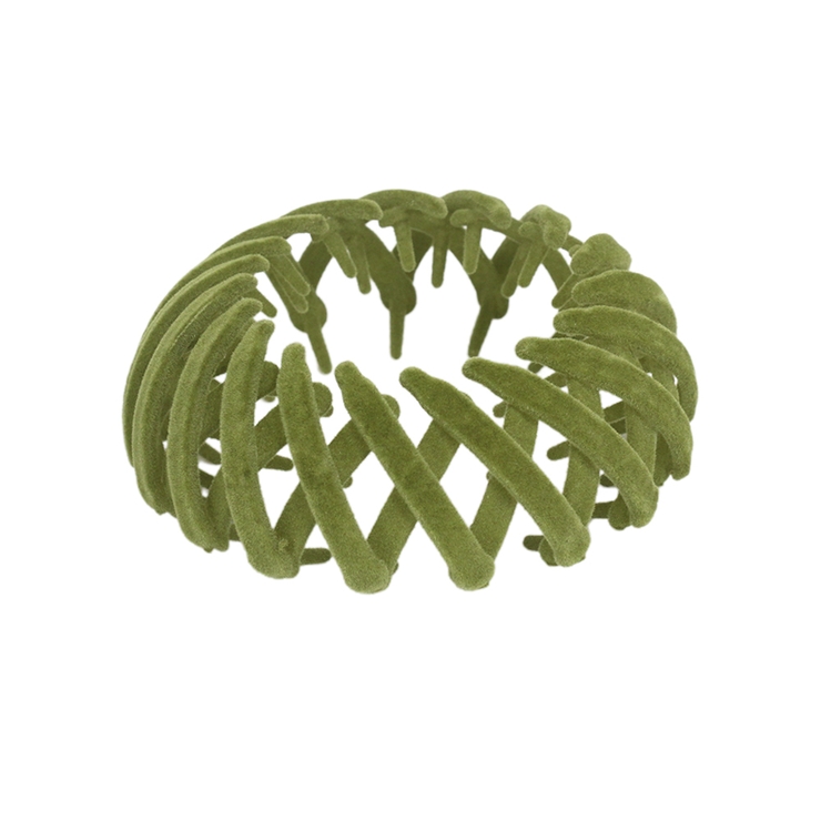 グリーン | ベロア風ポニーリング【ヘアアクセサリー】 | LUPIS