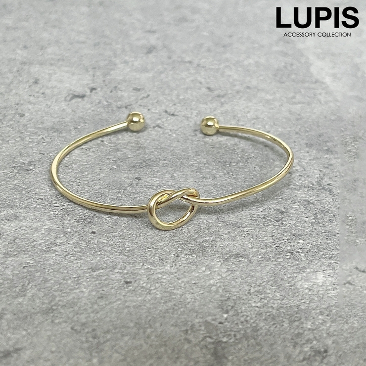 ゴールド | ノットバングルブレスレット | LUPIS