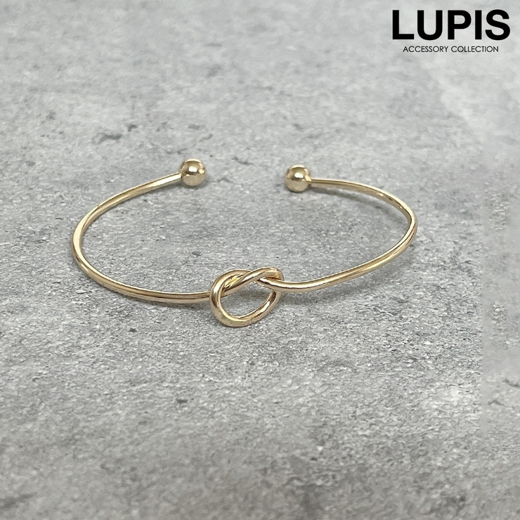 ゴールド | ノットバングルブレスレット | LUPIS
