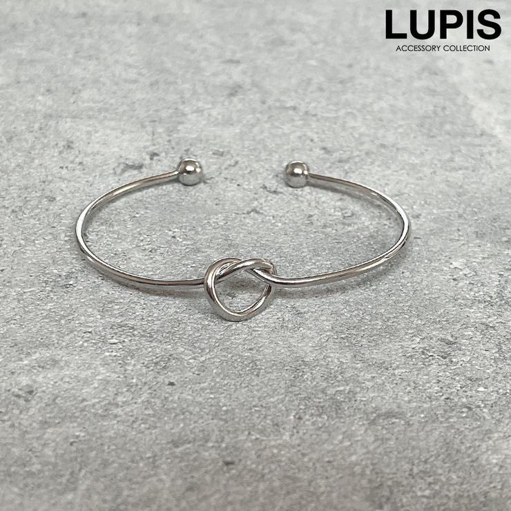 シルバー | ノットバングルブレスレット | LUPIS