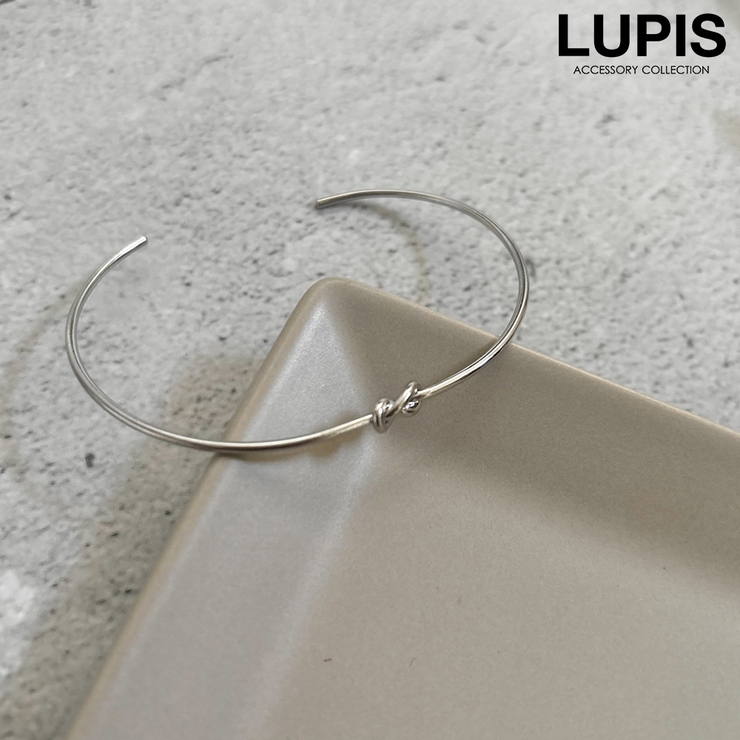 シルバー | ノットスリムバングル | LUPIS