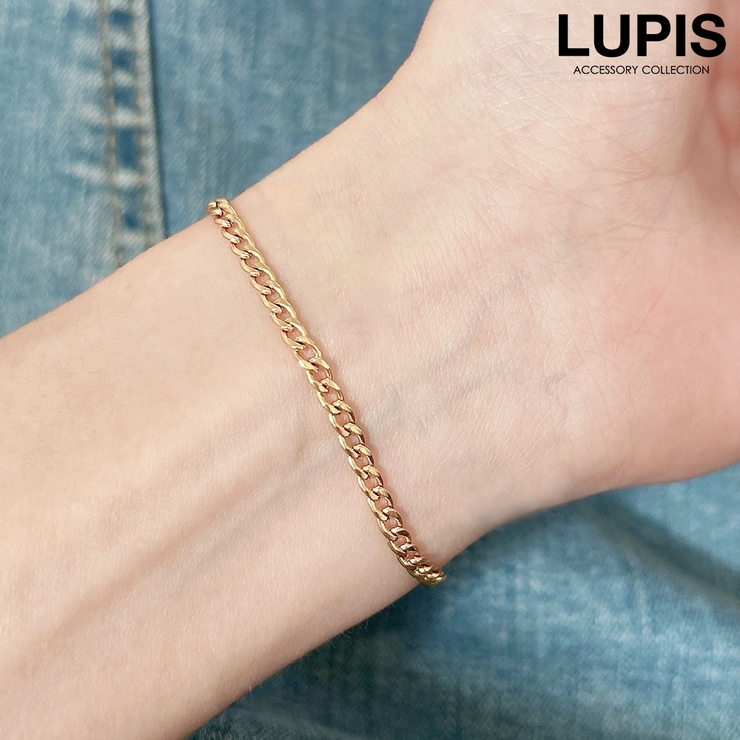 喜平×ゴールド | ベーシックチェーンブレスレット | LUPIS