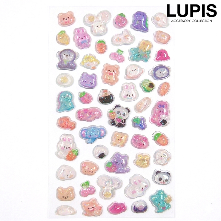 アニマル | 【かたいシール】いきもの×おばけ立体シール | LUPIS