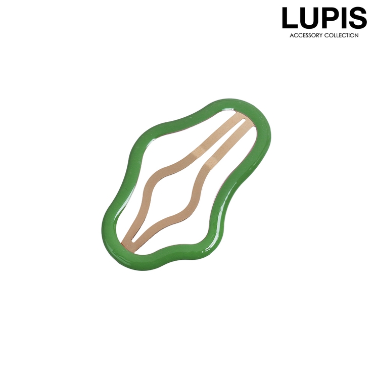 グリーン | ニュアンスラインぱっちんヘアピン | LUPIS