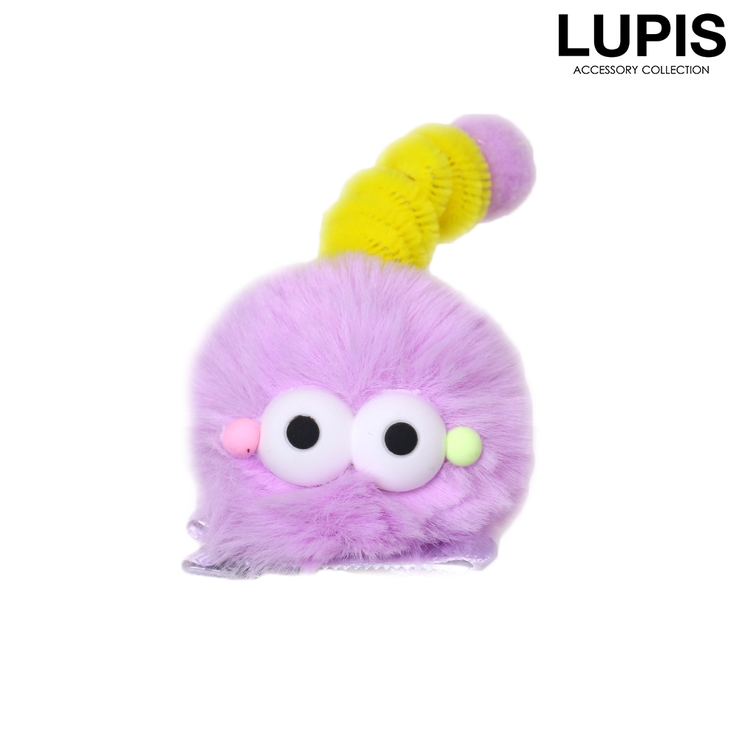 パープル | ふわふわモンスターヘアクリップ | LUPIS