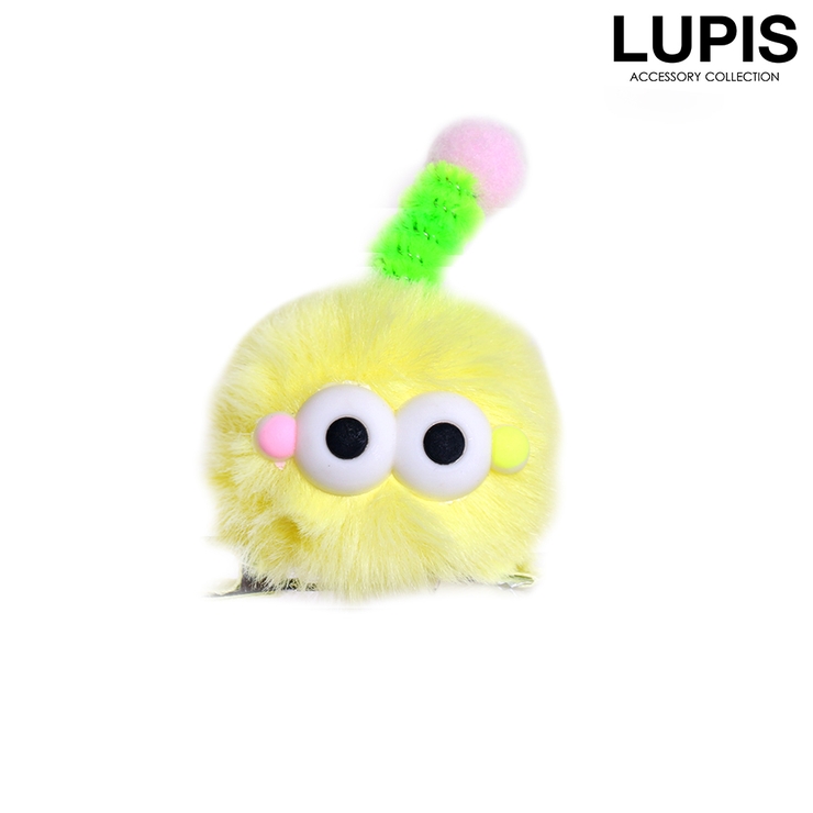 イエロー | ふわふわモンスターヘアクリップ | LUPIS