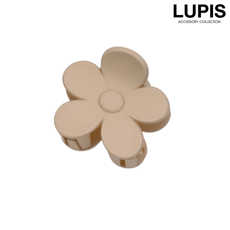 ベージュ | フラワーミニバンスクリップ | LUPIS