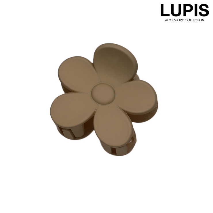 ベージュ | フラワーミニバンスクリップ | LUPIS