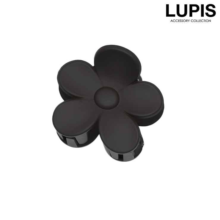 ブラック | フラワーミニバンスクリップ | LUPIS