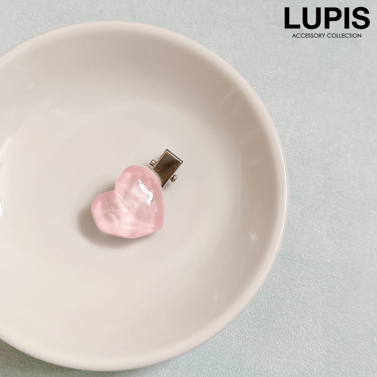 ハート | ≪1個入≫ハート×ピーチミニヘアクリップ | LUPIS