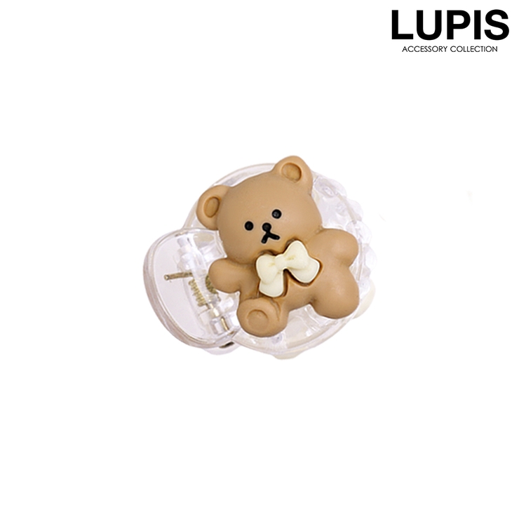 くま | アニマルミニヘアクリップ | LUPIS