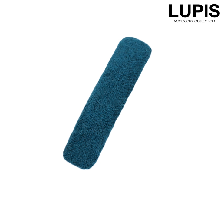 ブルー | ワンカラーニットぱっちんヘアピン | LUPIS