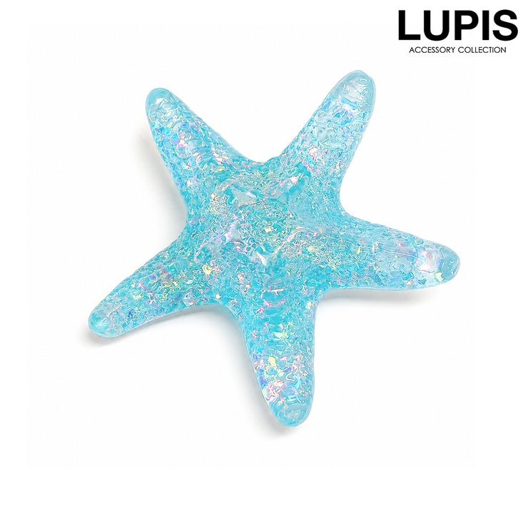 ブルー | クリアスターフィッシュヘアクリップ | LUPIS