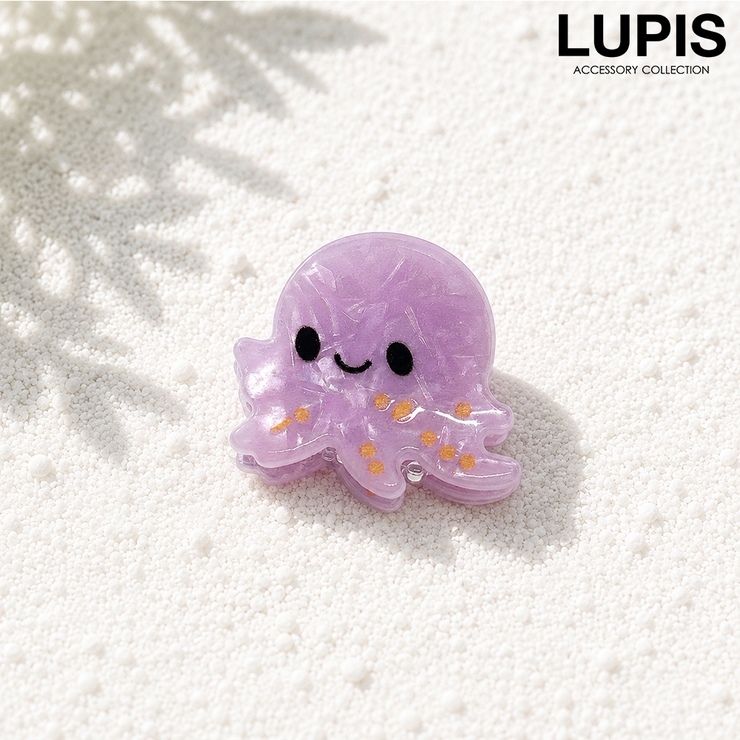 クラゲ | 【小ぶり】ゆるかわマリンアニマルヘアクリップ | LUPIS
