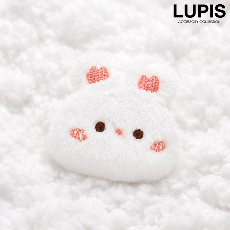 うさぎ | ふわふわアニマルヘアクリップ | LUPIS