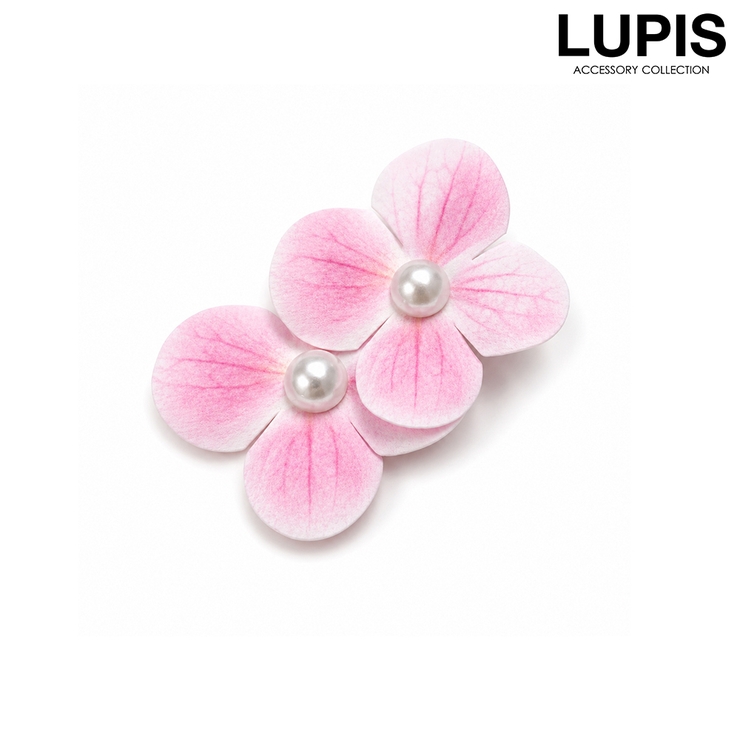 ピンク | グラデーションフラワーヘアクリップ | LUPIS