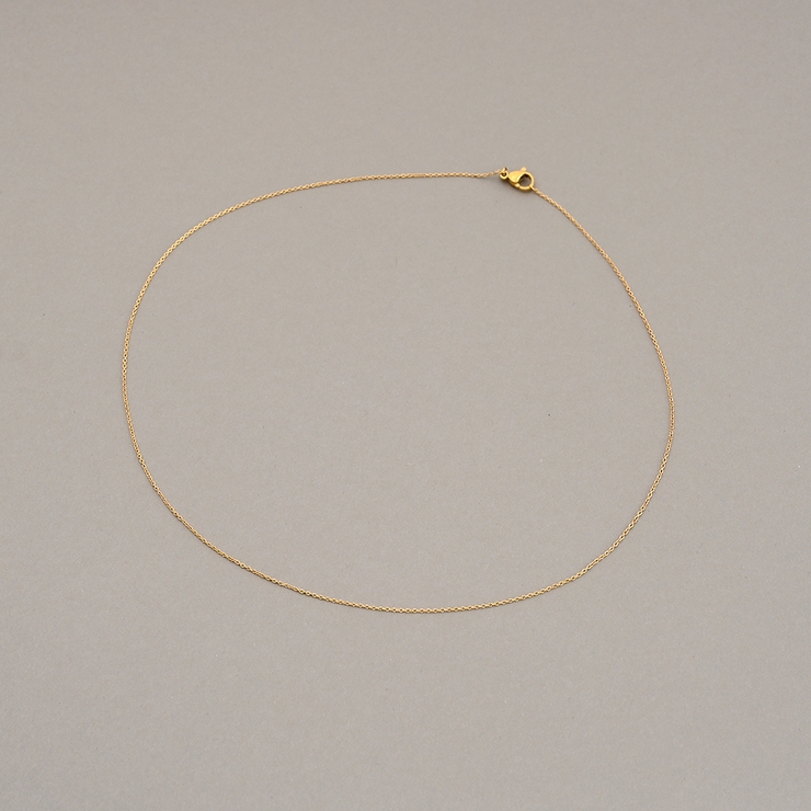 ゴールド約39cm | 【金属アレルギー対応 316L】スキンチェーンステンレスネックレス | LUPIS