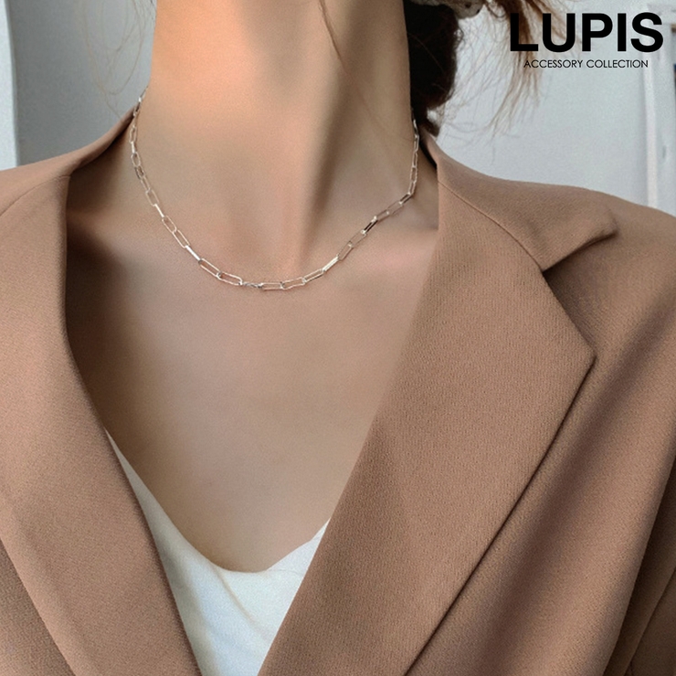 シルバー | シンプルメタルチェーンネックレス | LUPIS