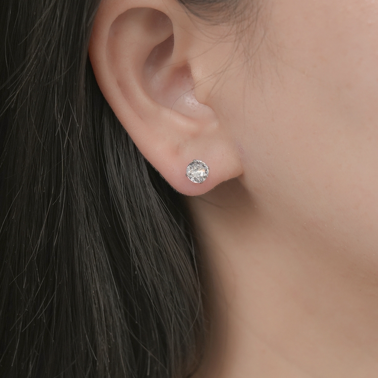 5mm | キュービックジルコニアステンレスピアス | LUPIS