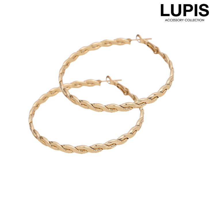 ゴールド | ツイストロープフープピアス | LUPIS