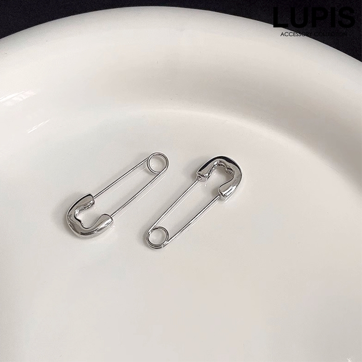 シルバー | セーフティピンピアス | LUPIS