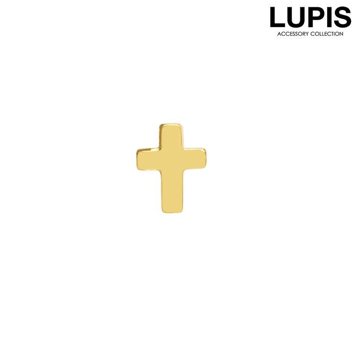 ゴールド | ≪1個入/片耳用≫クロスピアス | LUPIS