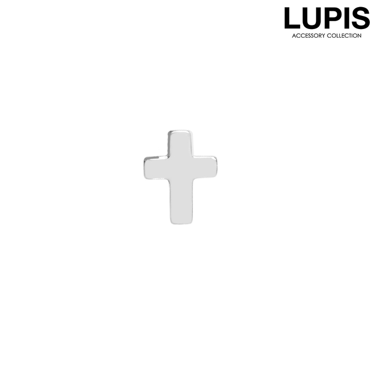シルバー | ≪1個入/片耳用≫クロスピアス | LUPIS