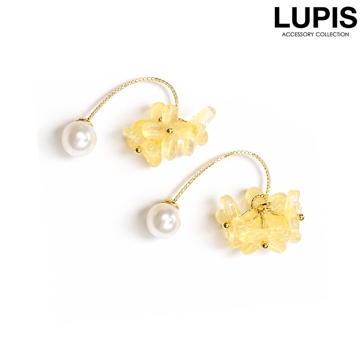 イエロー | フラワーブーケピアス | LUPIS