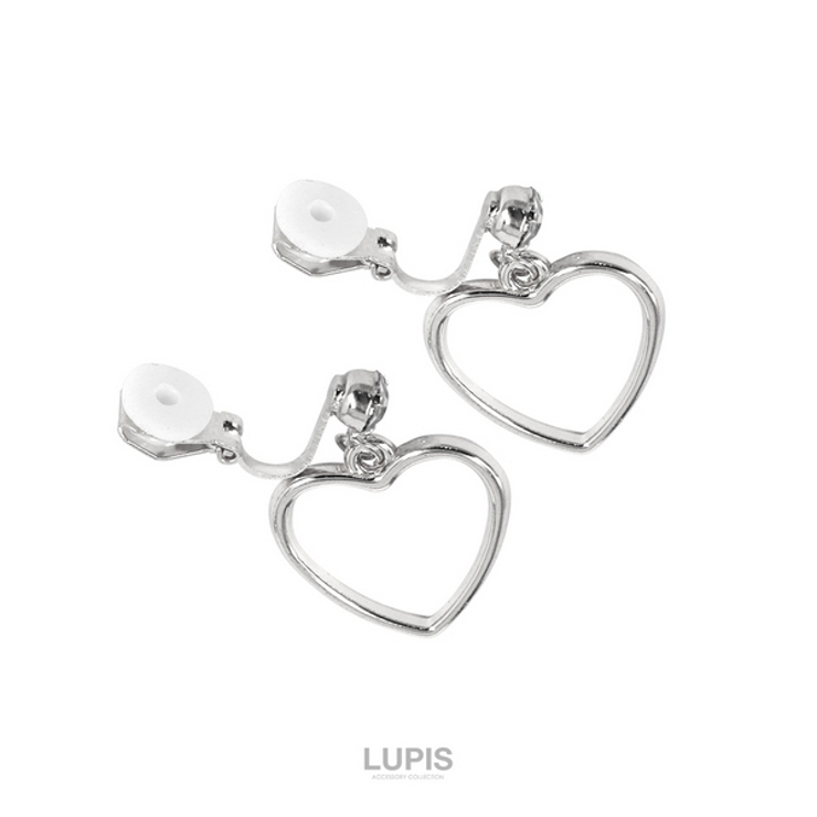 ラインストーンハートフレームイヤリング【クリップ式】 | LUPIS | 詳細画像6 