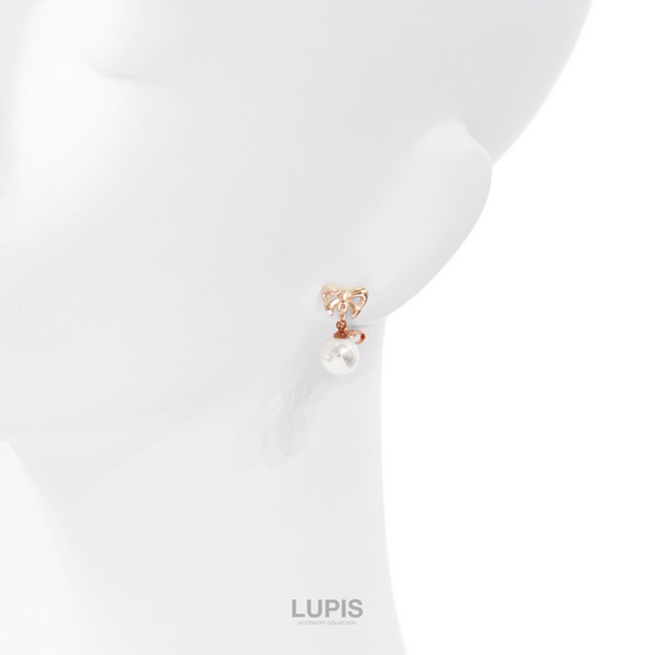 パールリボンイヤリング | LUPIS | 詳細画像5 