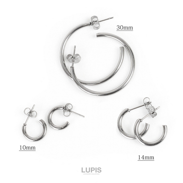 チタンフープピアス【チタン】 | LUPIS | 詳細画像3 